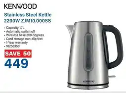 KENWOOD Stainless Steel Kettle 2200W ZJM10.000SS