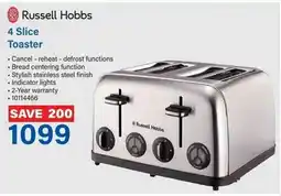 Incredible Connection Russell Hobbs 4 Slice Toaster offer
