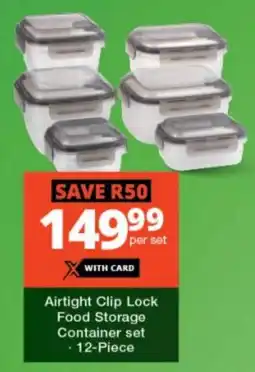 Checkers Airtight Clip Lock Food Storage Container set offer