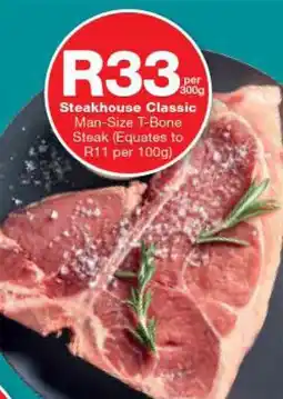 Checkers Steakhouse Classic Man-Size T-Bone Steak offer