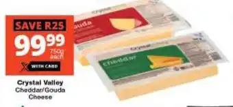 Checkers Crystal Valley Cheddar/Gouda Cheese offer