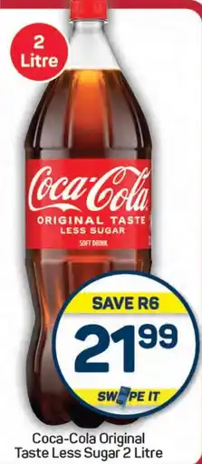 Pick n Pay Hypermarket Coca-Cola Original Taste Less Sugar 2 Litre offer