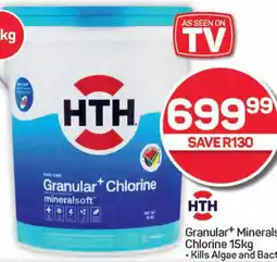 Pick n Pay Hypermarket HTH Granular+ Mineralsoft Chlorine 15kg offer