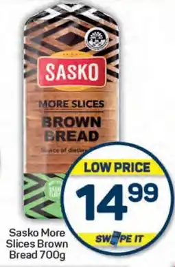 Pick n Pay Hypermarket Sasko More Slices Brown Bread 700g offer