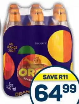Pick n Pay Hypermarket Brookes Oros Ready To Drink Assorted 6x 500ml Each offer