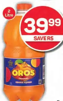 Pick n Pay Hypermarket Brookes Oros Squash Assorted 2 Litre Each offer