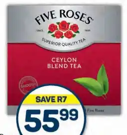 Pick n Pay Hypermarket Five Roses Tagless Teabags 102s offer