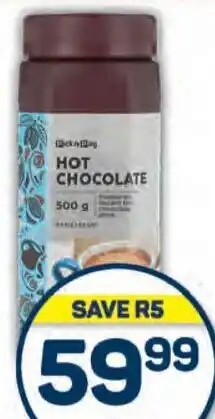 Pick n Pay Hypermarket PnP Instant Hot Chocolate 500g offer