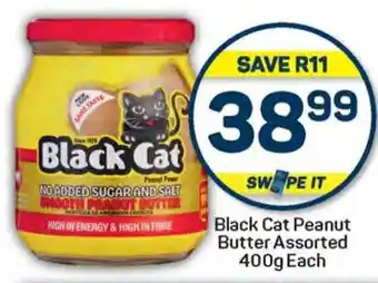 Pick n Pay Hypermarket Black Cat Peanut Butter Assorted 400g Each offer