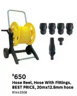 Leroy Merlin Hose reel, hose with fittings, best price, 20mx12.5mm hose offer