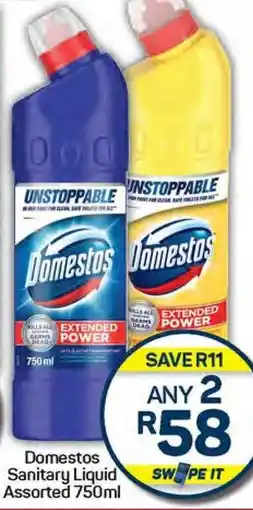 Pick n Pay Hypermarket Domestos Sanitary Liquid Assorted 750ml offer