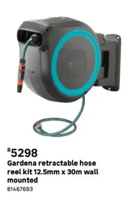 Leroy Merlin Gardena - retractable hose reel kit 12.5mm x 30m wall mounted offer
