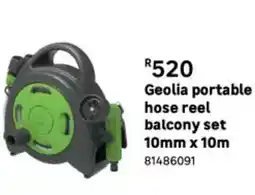 Leroy Merlin Geolia - portable hose reel balcony set 10mm x 10m offer