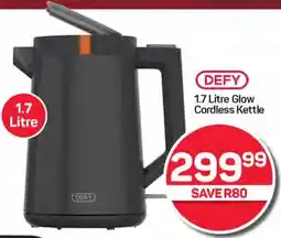 Pick n Pay Hypermarket DEFY 1.7 Litre Glow Cordless Kettle offer