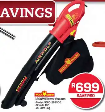 Pick n Pay Hypermarket 3500W Blower Vacuum offer