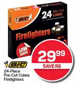 Pick n Pay Hypermarket BIC 24-Piece Pre-Cut Cubes Firelighters offer