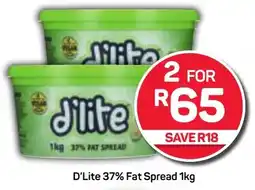 Pick n Pay D'Lite 37% Fat Spread 1kg offer