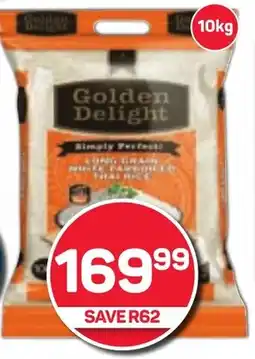 Pick n Pay Golden Delight Long Grain White Parboiled Thai Rice 10kg offer