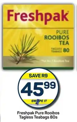 Pick n Pay Freshpak Pure Rooibos Tagless Teabags 80s offer