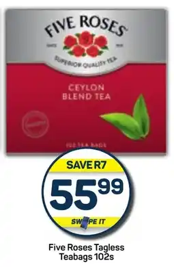 Pick n Pay Five Roses Tagless Teabags 102s offer