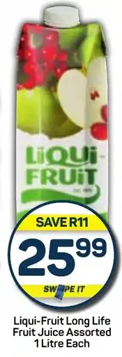 Pick n Pay Liqui-Fruit Long Life Fruit Juice Assorted 1 Litre Each offer