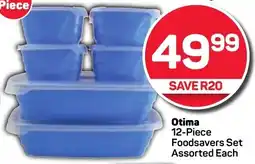 Pick n Pay Otima 12-Piece Foodsavers Set Assorted Each offer