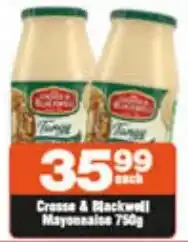 Check Star Crosse & Blackwell Mayonnaise 750g offer
