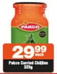 Check Star Pakco Curried Chilies 325g offer