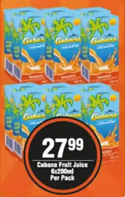 Check Star Cabana Fruit Juice 6x200ml Per Pack offer