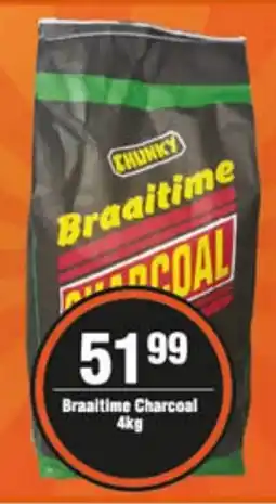 Braaitime Charcoal 4kg