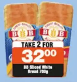 BB Sliced White Bread 700g