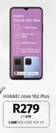 Vodacom HUAWEI nova Y62 Plus offer