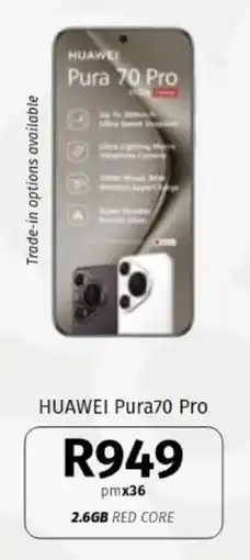Vodacom HUAWEI Pura70 Pro offer