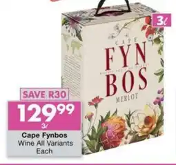 President Hyper Cape Fynbos Wine All Variants Each offer