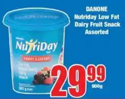 Boxer DANONE Nutriday Low Fat Dairy Fruit Snack Assorted offer