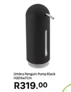 Leroy Merlin Umbra - penguin pump black h20xw7cm offer