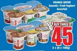 Boxer ORANGE GROVE Smooth/Fruit Yoghurt Assorted offer