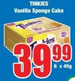 TINKIES Vanilla Sponge Cake
