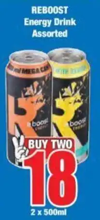 REBOOST Energy Drink Assorted