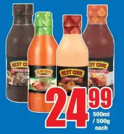 Boxer BEST COOK Barbeque Sauce/ Peri-Peri Sauce Assorted/ Pele-Naise/ Sweet Chilli Sauce offer