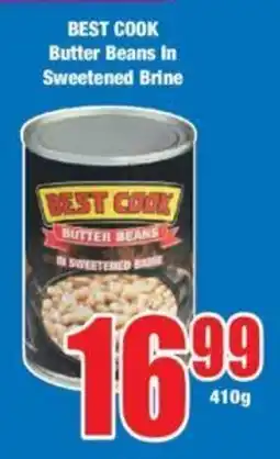 Boxer BEST COOK Butter Beans In Sweetened Brine offer
