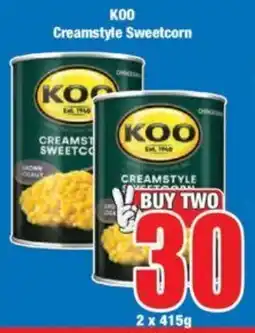 Boxer KOO Creamstyle Sweetcorn offer