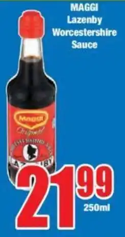 Boxer MAGGI Lazenby Worcestershire Sauce offer