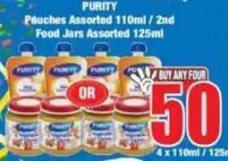 Boxer PURITY Pouches Assorted 110ml / 2nd Food Jars Assorted 125ml offer
