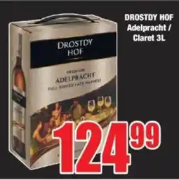 Boxer DROSTDY HOF Adelpracht/ Claret 3L offer