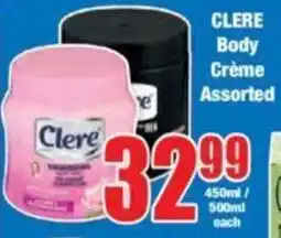 Boxer CLERE Body Crème Assorted offer