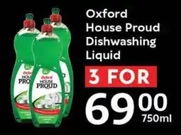 Oxford Freshmarket Oxford House Proud Dishwashing Liquid offer