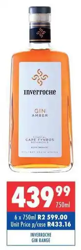 Ultra Liquors INVERROCHE GIN RANGE offer