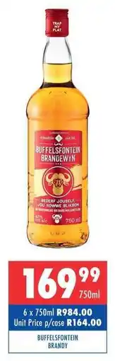 Ultra Liquors BUFFELSFONTEIN BRANDY offer