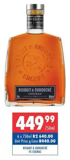 Ultra Liquors BISQUIT & DUBOUCHÉ VS COGNAC offer